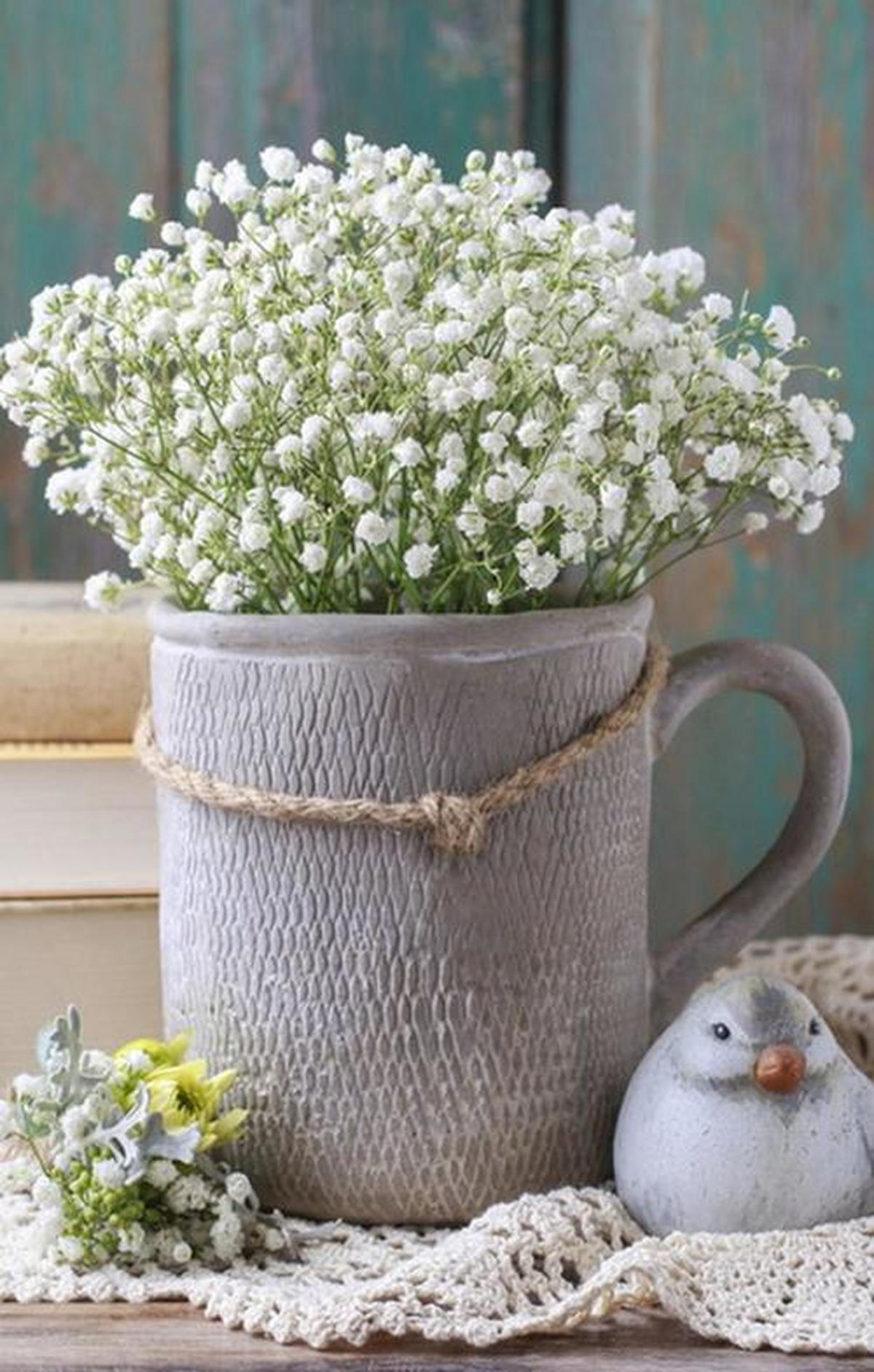 UMETNIŠKI POTISK  35/55 cm   - bela/barve aluminija, Basics, tekstil/les (35/55cm) - Monee