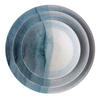 KOMBISERVICE Blau, Hellblau 24-teilig 6 Personen  - Blau/Hellblau, Basics, Keramik (25cm)