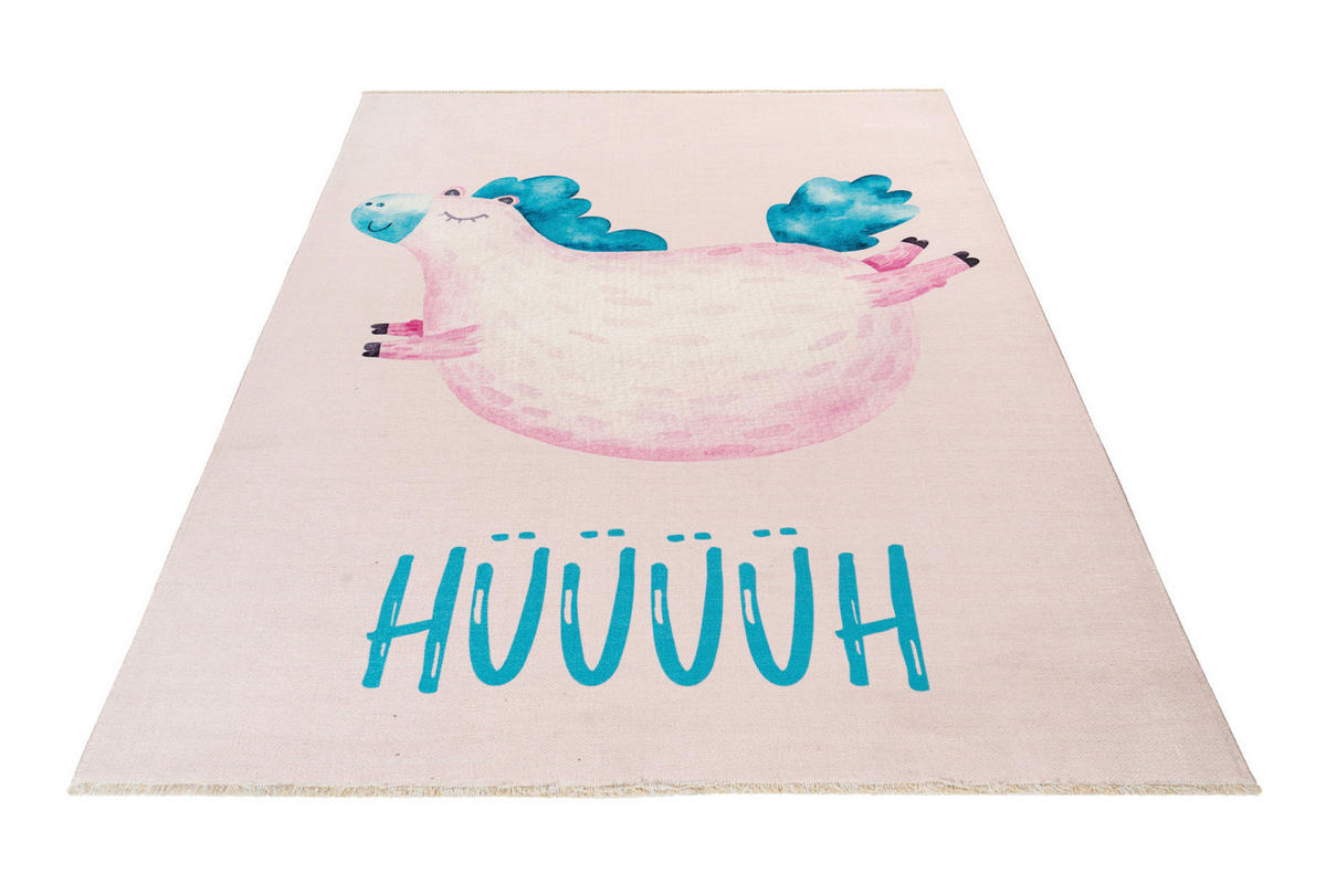 KINDERTEPPICH 115/170 cm  - Pastellblau/Hellrosa, Trend, Textil (115/170cm) - Ben'n'jen