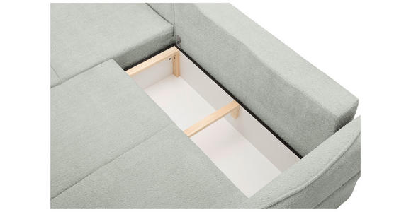 ECKSOFA  in Chenille Naturfarben  - Schwarz/Naturfarben, KONVENTIONELL, Kunststoff/Textil (193/233cm) - Carryhome