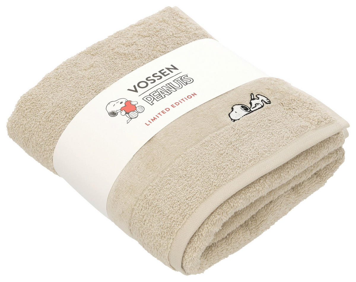 DUSCHTUCH Sleepy Snoopy 67/140 cm  - Beige, Basics, Textil (67/140cm) - Vossen