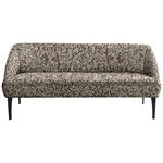 SITZBANK in Textil Braun, Grün  - Schwarz/Braun, KONVENTIONELL, Textil/Metall (197/85/72cm) - Moderano