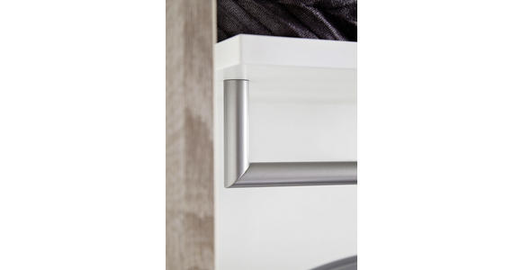 GARDEROBE 6-teilig  in 242/201/36 cm  - Eichefarben/Weiß, Design, Glas/Holzwerkstoff (242/201/36cm) - Moderano