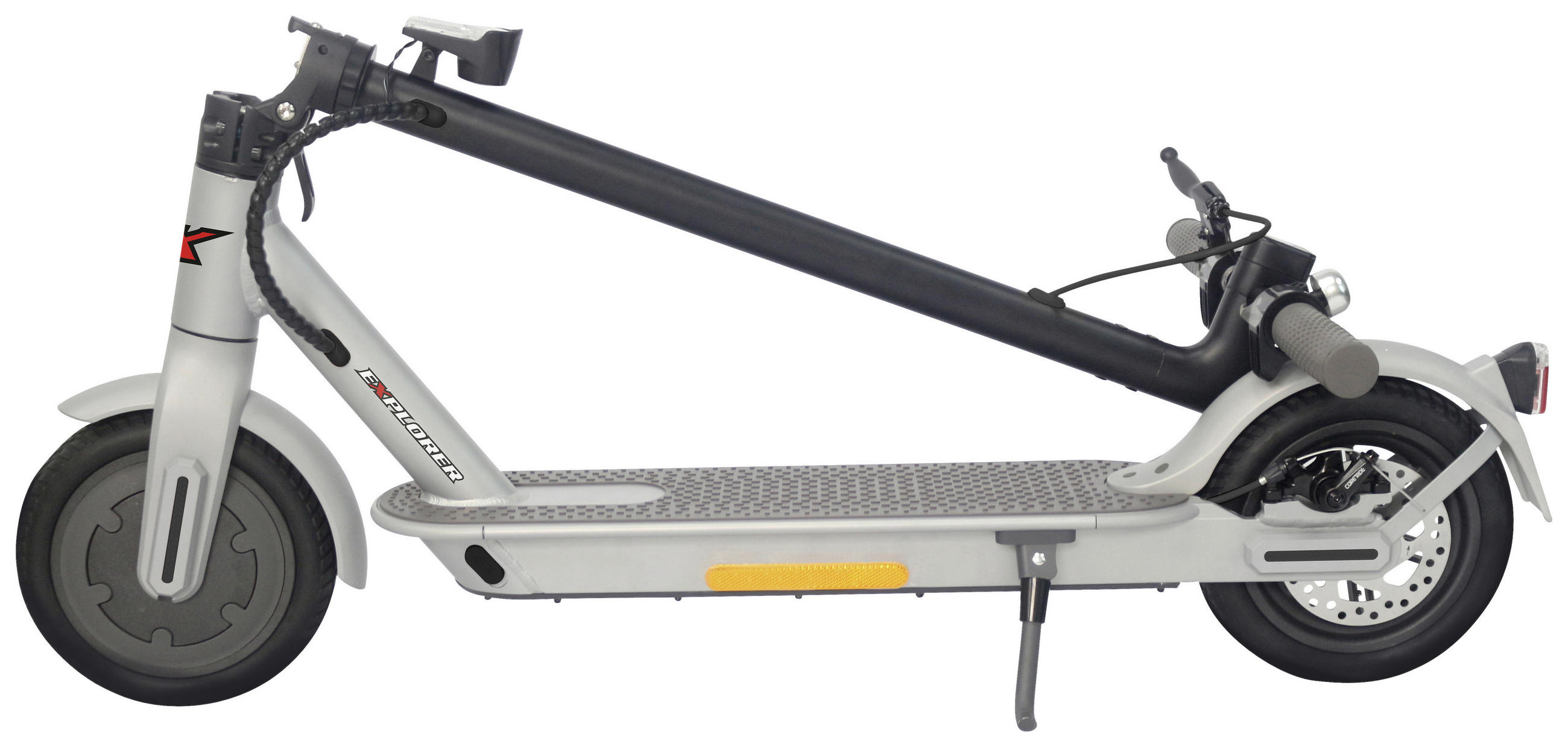 E-SCOOTER ESA1919 EKFV SILBER  - Schwarz, KONVENTIONELL (108/43/114cm)