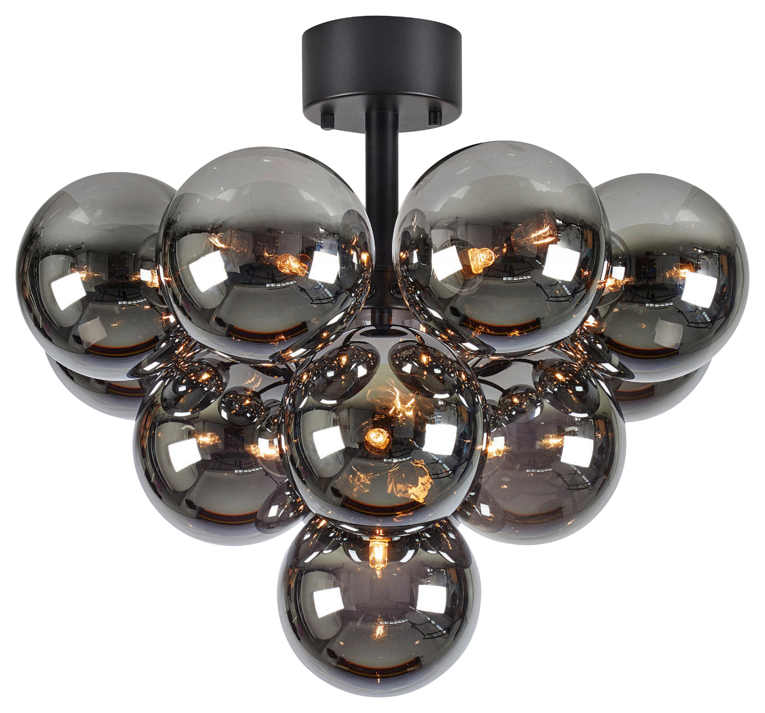 DECKENLEUCHTE  56/45 cm    - Schwarz, Basics, Glas/Metall (56/45cm) - Markslöjd