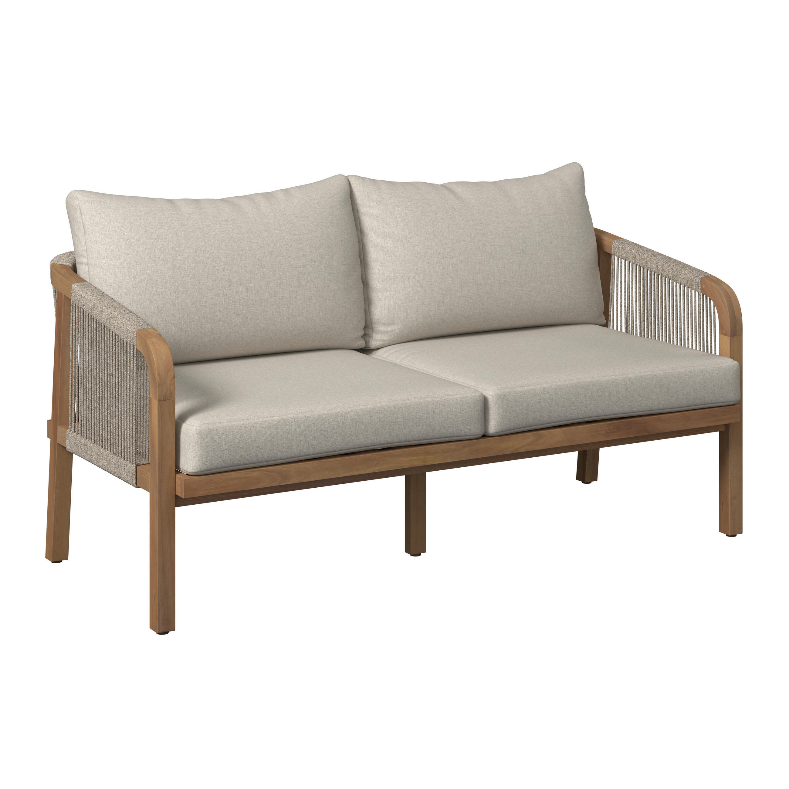 GARTENBANK 152/69/79,5 cm  in Akaziefarben, Beige  - Beige/Akaziefarben, Natur, Holz (152/69/79,5cm) - Ambia Garden