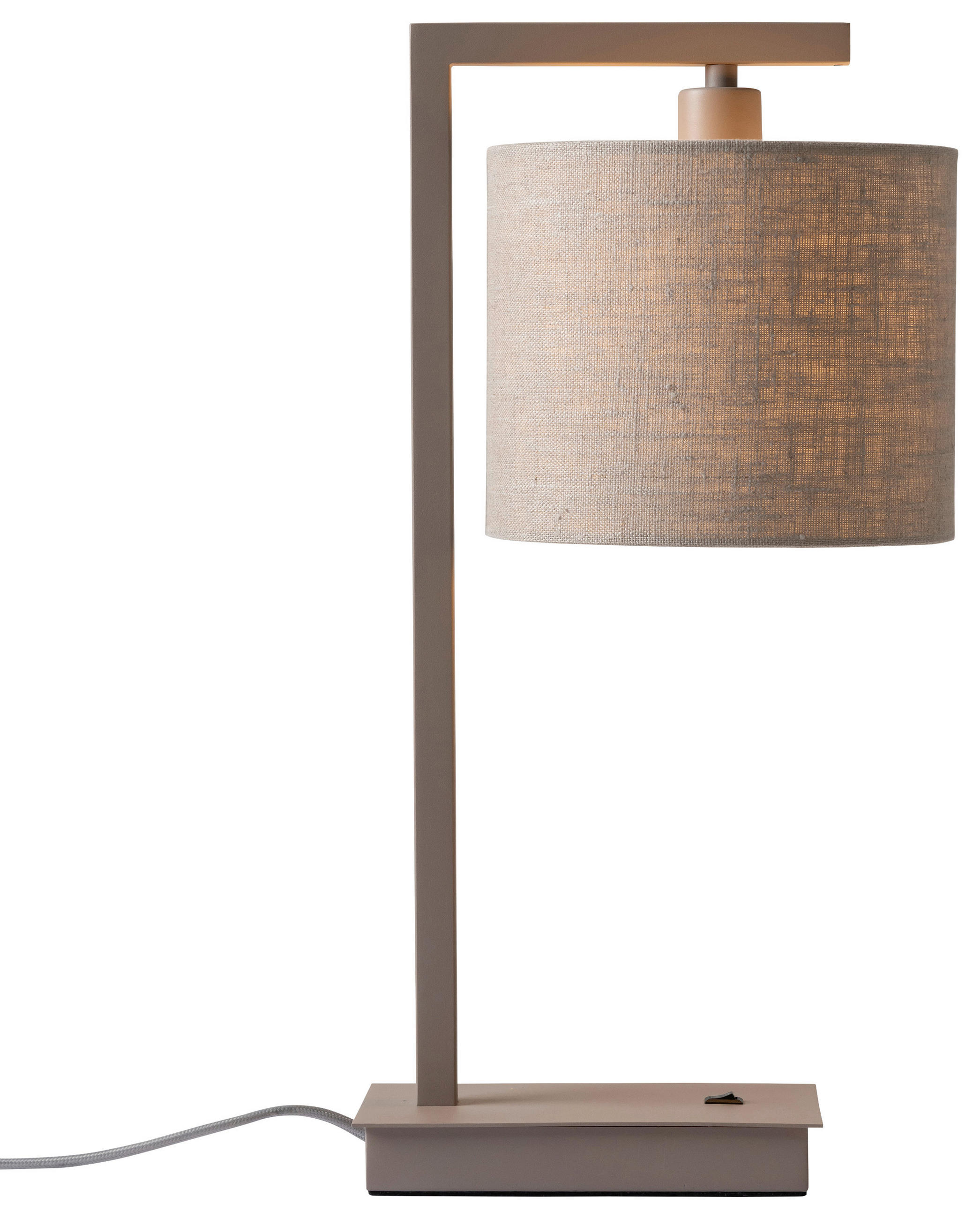 TISCHLEUCHTE - Sandfarben/Beige, Design, Textil/Metall (18/10/44cm) - It's about Romi