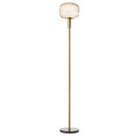 STOJACIA LAMPA, 24/24/162 cm - jantárová/Sahara, Konventionell, kov/plast (24/24/162cm)