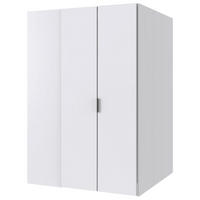 BEGEHBARER ECKSCHRANK in  - Weiss/Schwarz, Basics, Holzwerkstoff/Metall (135,2/197/127cm) - Boxxx