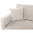 2-SITZER-SOFA in Chenille Creme  - Creme/Schwarz, KONVENTIONELL, Kunststoff/Textil (233/90/110cm) - Carryhome