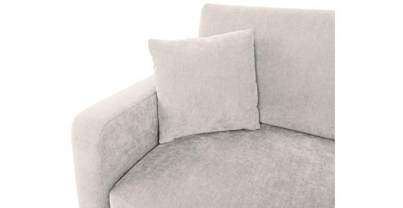 2-SITZER-SOFA in Chenille Creme  - Creme/Schwarz, KONVENTIONELL, Kunststoff/Textil (233/90/110cm) - Carryhome