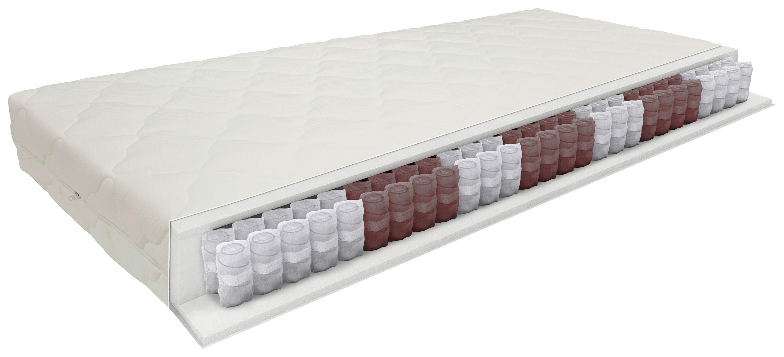 VZMETNICA 90/200 cm  - bela, Konvencionalno, tekstil (90/200cm) - Sleeptex