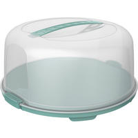 TORTENGLOCKE 35,5/34,5/16,5 cm  - Transparent/Grün, Basics, Kunststoff (35,5/34,5/16,5cm) - Rotho