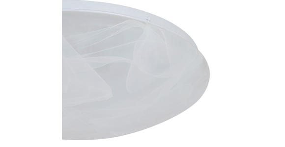 LED-DECKENLEUCHTE 38/8 cm - Alabasterfarben/Weiß, Basics, Kunststoff/Metall (38/8cm) - Boxxx