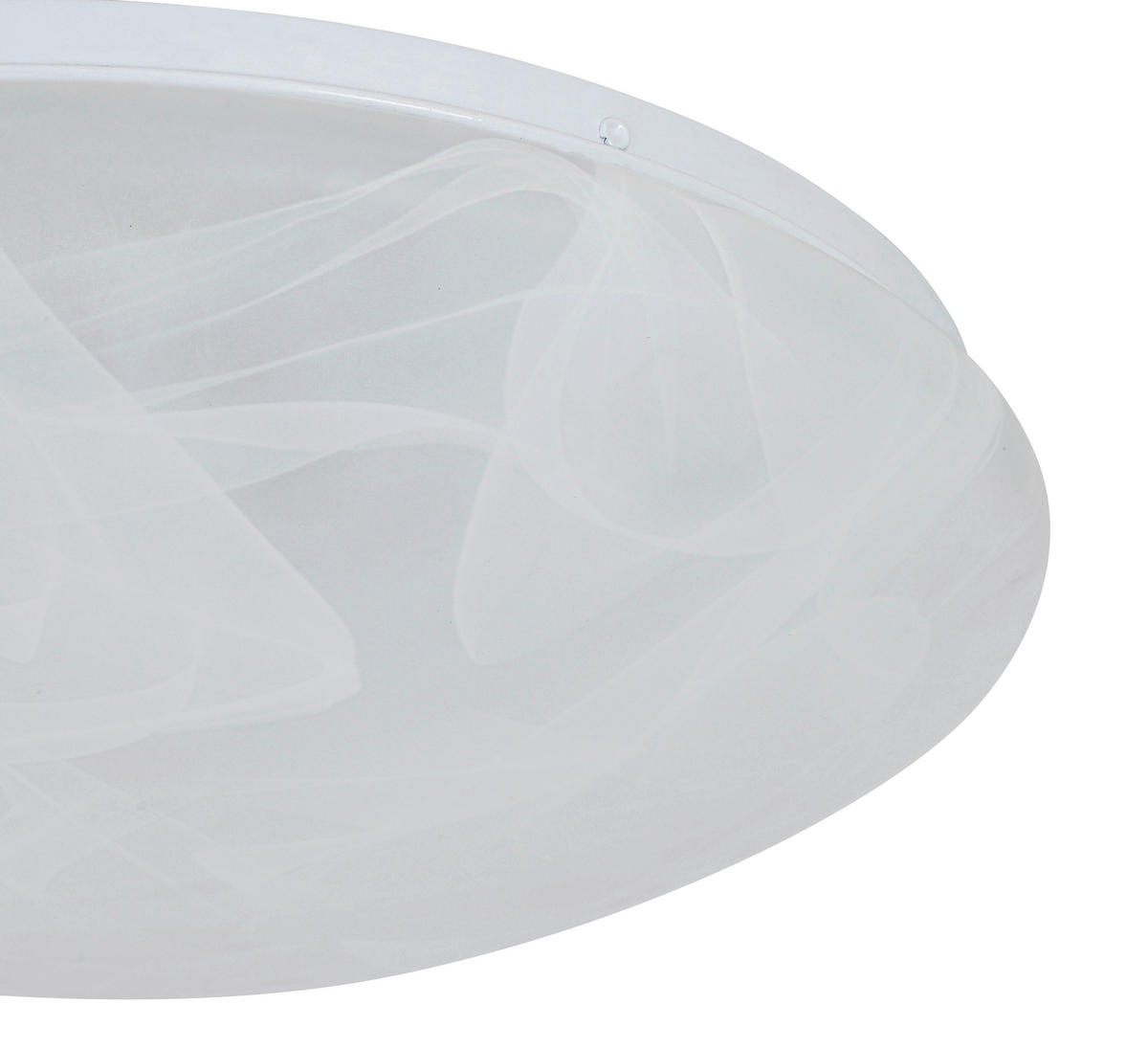 STROPNÍ LED SVÍTIDLO, 38/8 cm  - bílá/alabastrová, Basics, kov/plast (38/8cm) - Boxxx