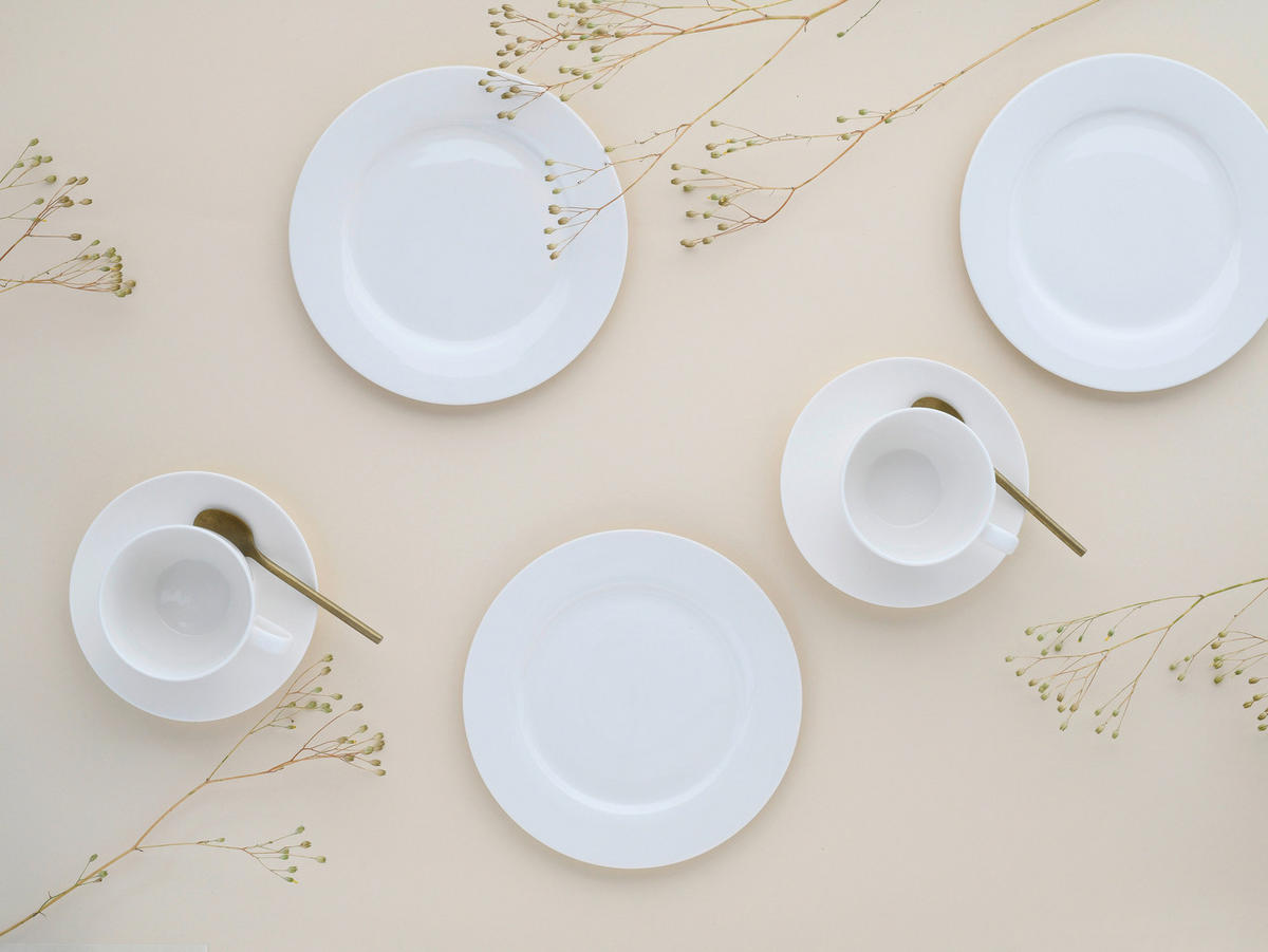 KAFFEESERVICE Fleur Royal 18-teilig  - Creme, Basics, Keramik - Creatable