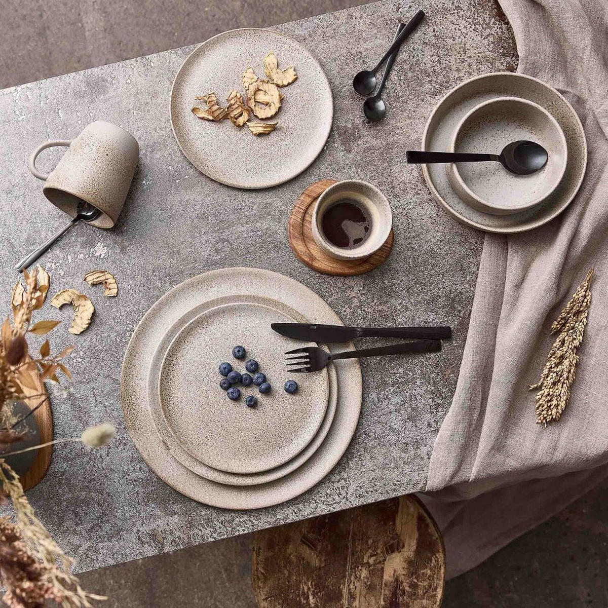 TASSENSET RAW 6-teilig  - Beige, Basics, Keramik (350ml) - Aida