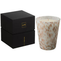 DUFTKERZE  - Weiss/Goldfarben, Basics, Glas/Naturmaterialien (16/16/19cm) - Ambia Home