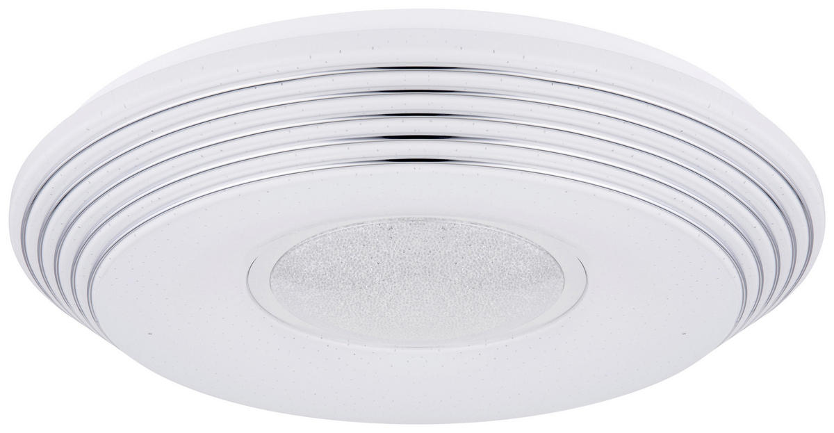 LED-DECKENLEUCHTE 40 W  50/8,5 cm    - Klar/Weiss, Basics, Kunststoff/Metall (50/8,5cm) - Globo