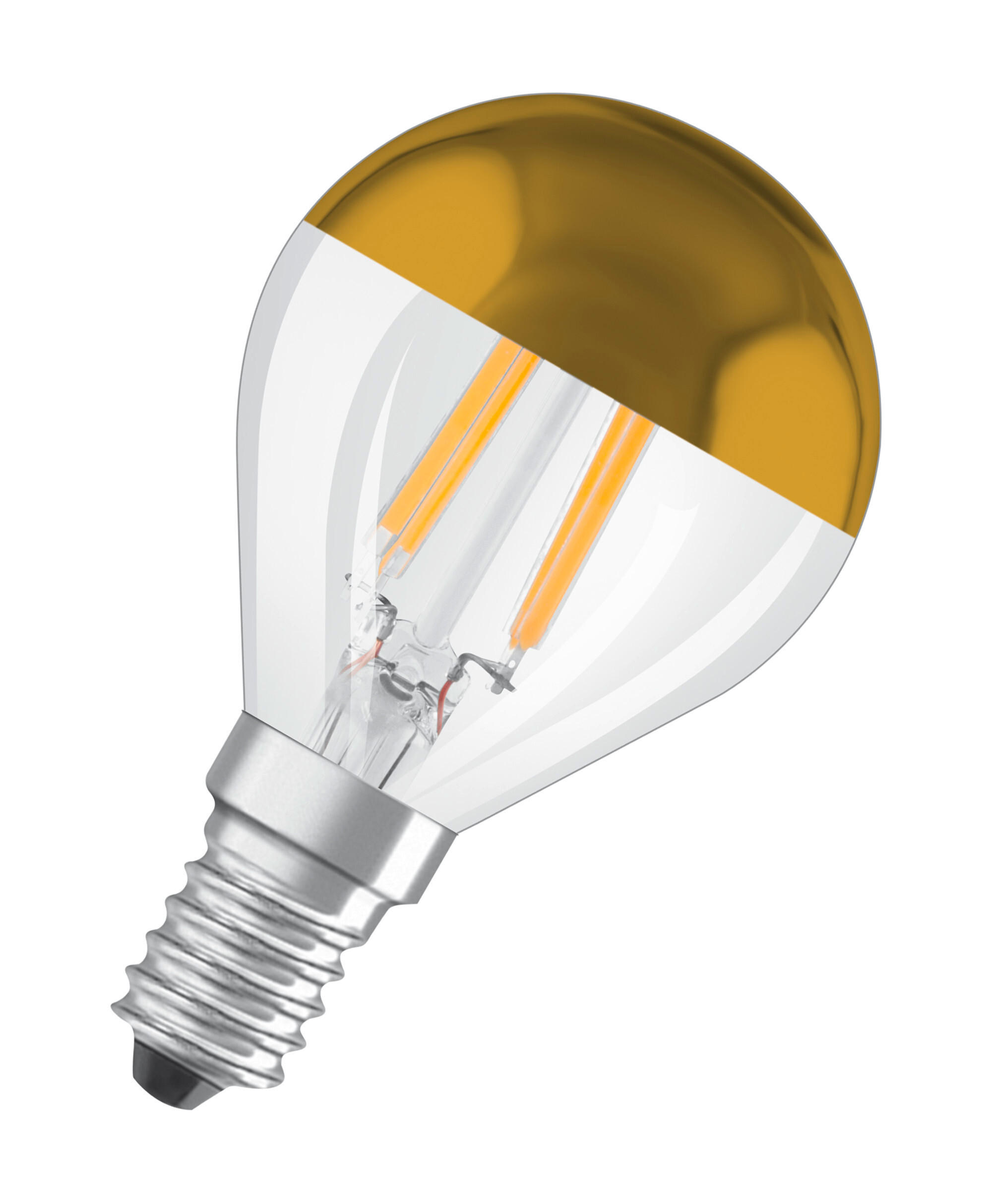 LED-LEUCHTMITTEL   E14 4 W 380 lm 2 Stück  - Goldfarben, Basics, Glas (4,5/8,4cm) - Osram