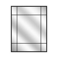 DEKOSPIEGEL  69/95 cm   in rechteckig  - Schwarz, Basics, Glas/Holz (69/95cm)