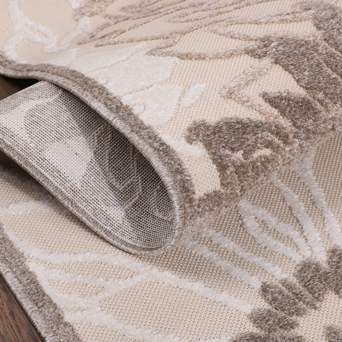 LÄUFER 80/200 cm Floral  - Beige/Creme, LIFESTYLE, Kunststoff/Textil (80/200cm) - Novel