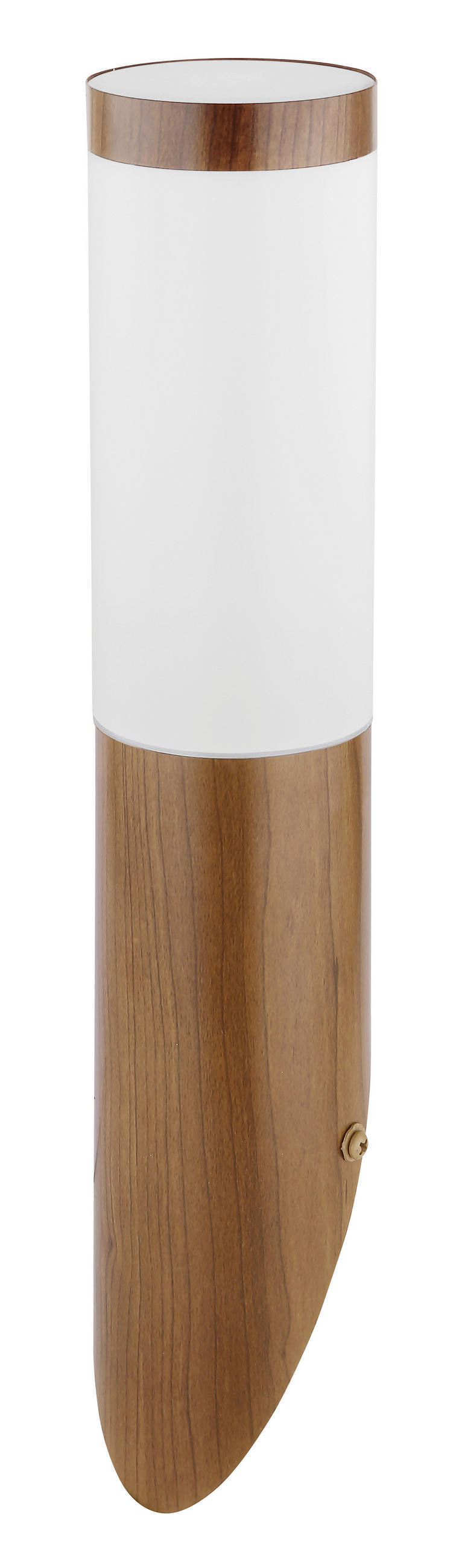 AUßENWANDLEUCHTE 7,6/39 cm   - Opal/Braun, Basics, Kunststoff/Metall (7,6/39cm) - Globo