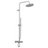 ÜBERKOPFBRAUSESET  - Chromfarben, MODERN, Metall (27,7/117,7/55cm)