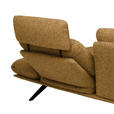 ECKSOFA  in Flachgewebe Currygelb  234/155 cm  - Currygelb/Schwarz, Design, Textil/Metall (234/155cm) - Dieter Knoll