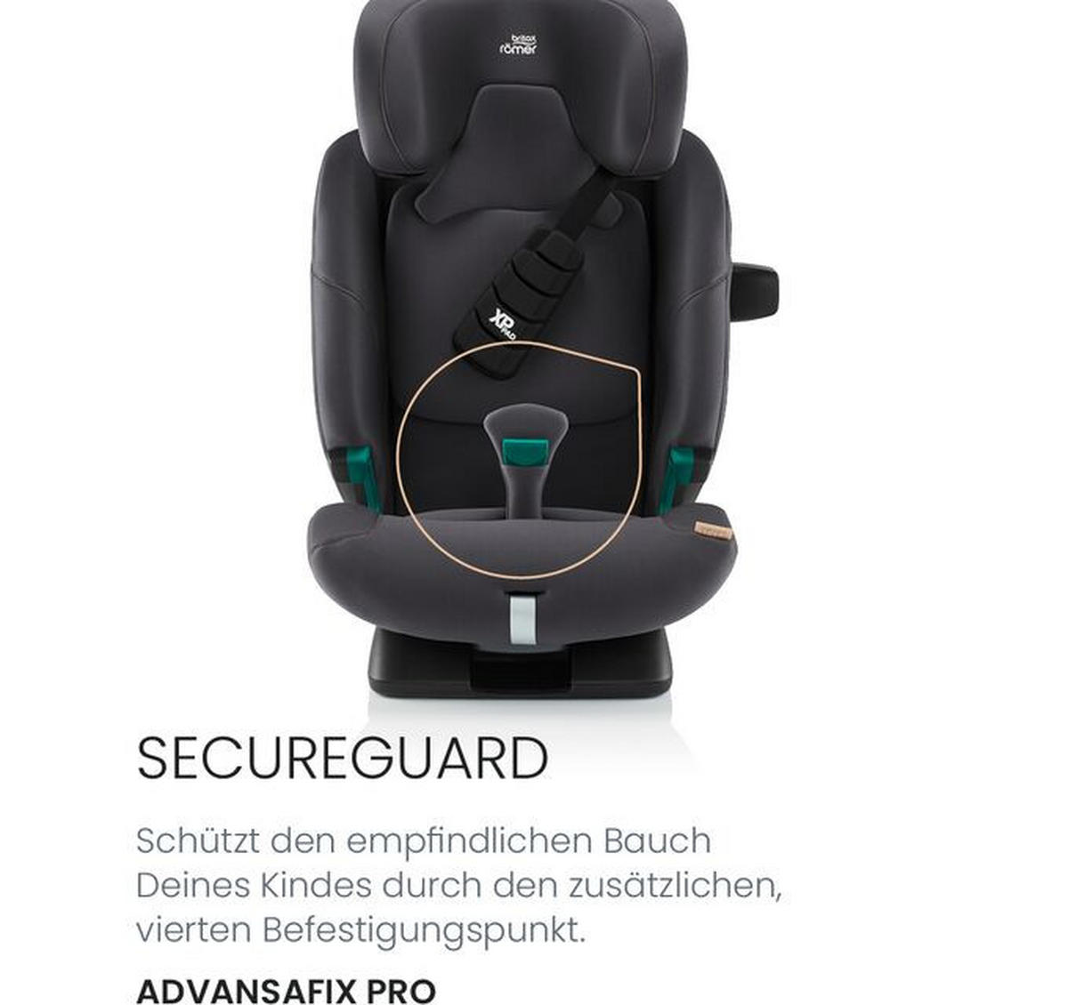 KINDERAUTOSITZ Advansafix Pro  - Schwarz, Basics, Kunststoff/Textil (44/60/48cm) - Britax Römer