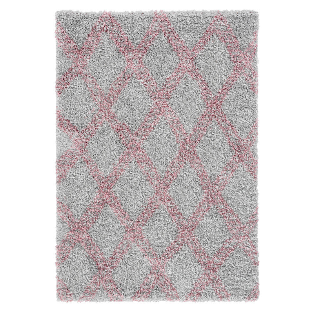 RYAMATTA 200/290 cm ETHNO-SHAGGY  - rosa, Basics, textil/plast (200/290cm)