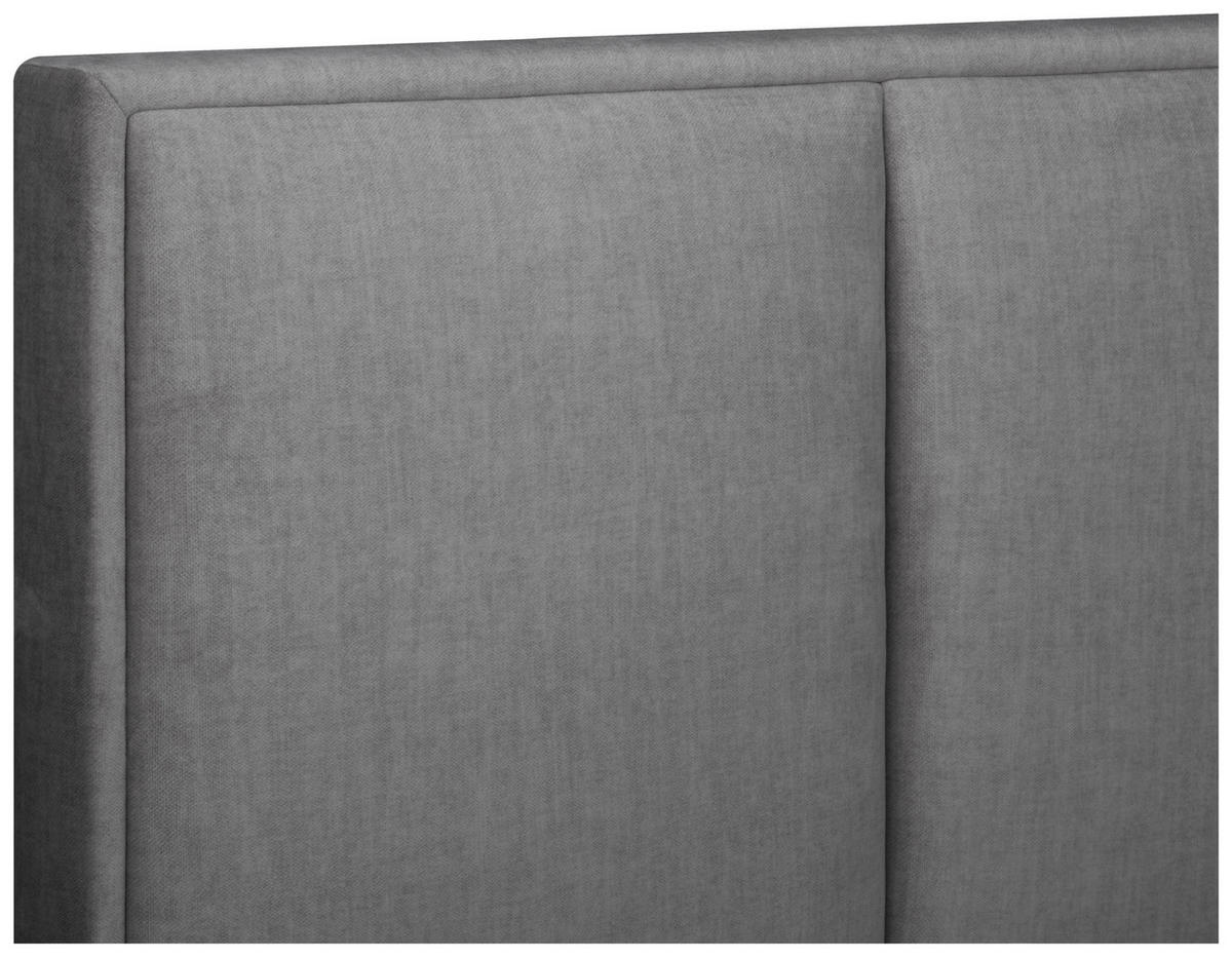 BOXSPRINGBETT 160/200 cm  in Grau  - Alufarben/Grau, MODERN, Textil (160/200cm) - MID.YOU