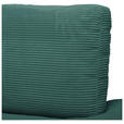 ECKSOFA  in Cord Grün  265/224 cm  - Schwarz/Grün, Design, Kunststoff/Textil (265/224cm) - Hom`in