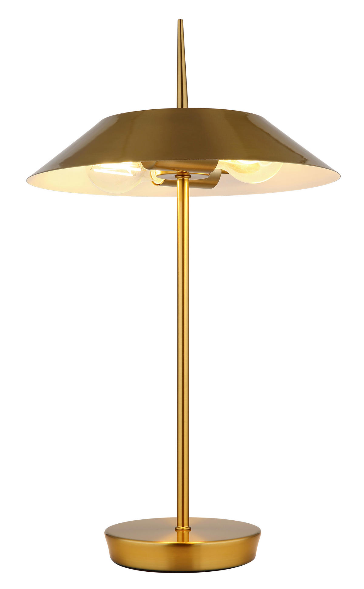TISCHLEUCHTE - Messingfarben, Design, Metall (30/52cm) - Globo