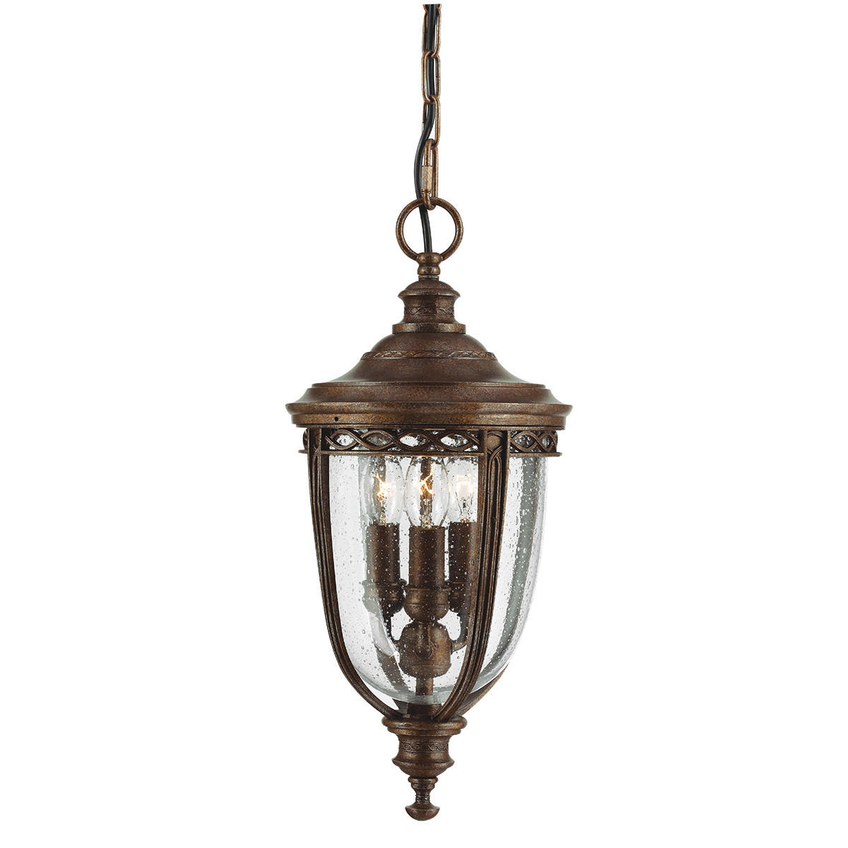 AUSSENHÄNGELEUCHTE - Bronzefarben, Basics, Glas/Metall (21.6/58cm) - Elstead Lighting