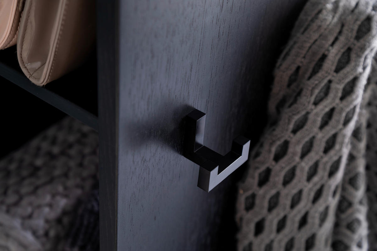 GARDEROBE 4-teilig  in 200/198/29 cm  - Eichefarben/Grau, Design, Holz/Holzwerkstoff (200/198/29cm) - Moderano