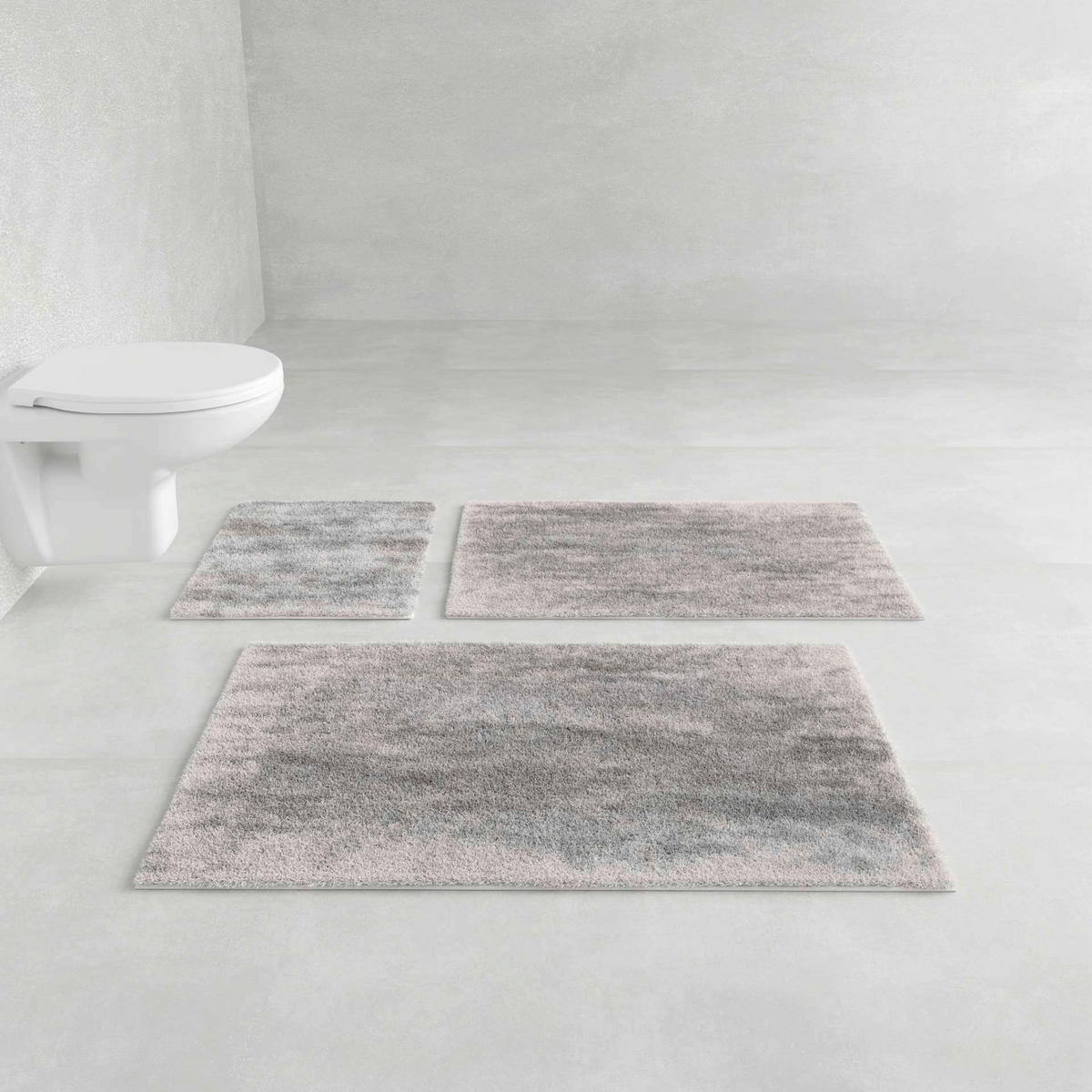 BADTEPPICH ELYSIA Grau 50/60 cm  - Grau, Basics, Kunststoff/Textil (50/60cm) - Grund