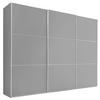 SCHWEBETÜRENSCHRANK  in Grau  - Alufarben/Grau, Holzwerkstoff/Metall (280/222/68cm) - Moderano