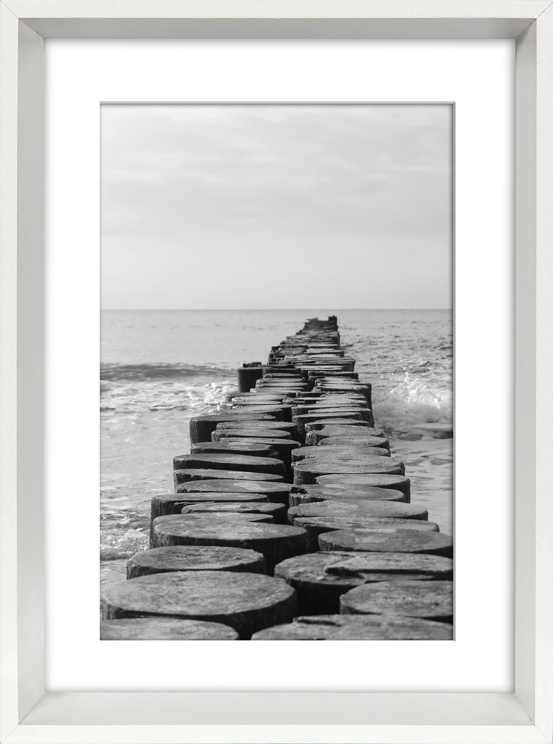 BILDERRAHMEN 14,3/19,4 cm  - Weiß, Basics, Glas/Holzwerkstoff (14,3/19,4cm)