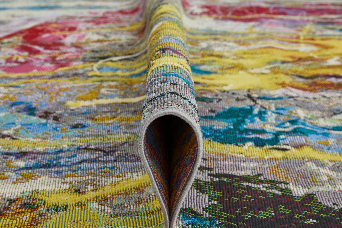 FLACHWEBETEPPICH 80/165 cm Platana Multicolor  - Multicolor, Design, Kunststoff (80/165cm)