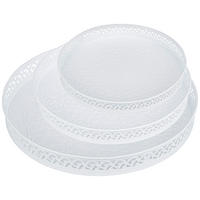 DEKOR TÁLCA    - fehér, Lifestyle, fém - Ambia Home