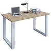 SCHREIBTISCH 110/50/76 cm  in Weiß, Sonoma Eiche  - Weiß/Sonoma Eiche, MODERN, Holzwerkstoff/Metall (110/50/76cm) - MID.YOU