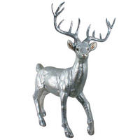 DEKOHIRSCH  - Silberfarben, Basics, Kunststoff (90/112cm) - X-Mas
