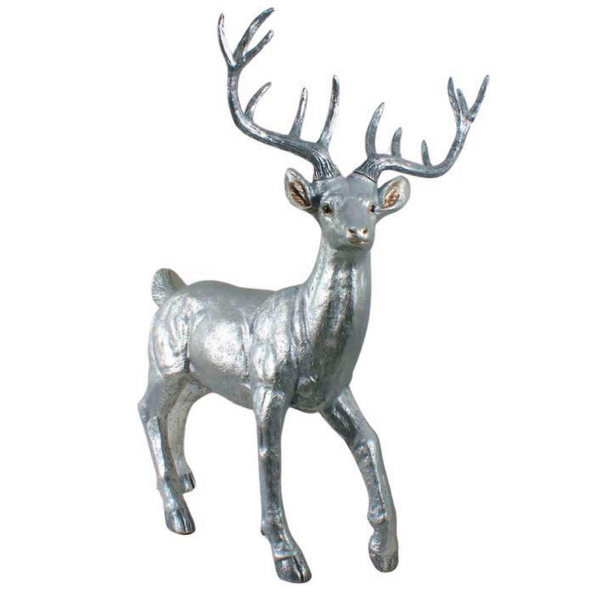 DEKOHIRSCH  - Silberfarben, Basics, Kunststoff (90/112cm) - X-Mas