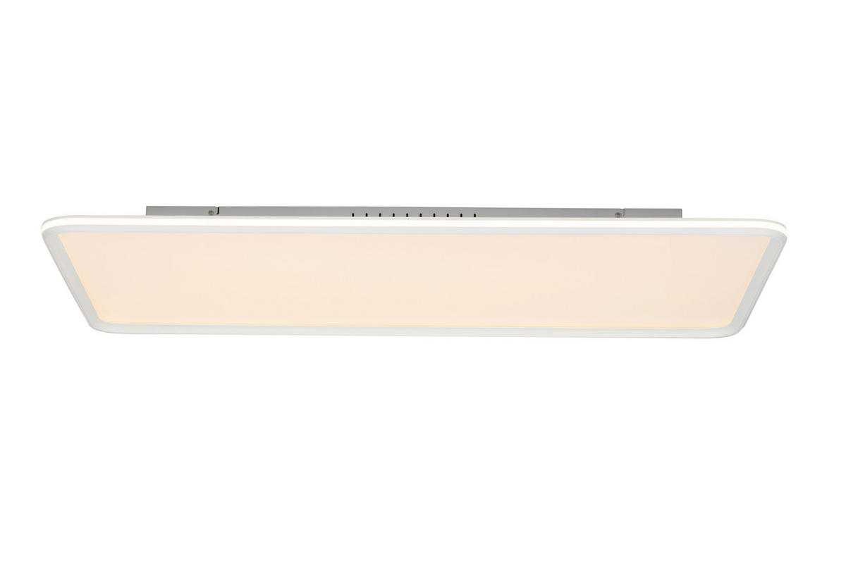 LED-DECKENLEUCHTE Bosona 110/60/7 cm  - Weiß, Basics, Kunststoff/Metall (110/60/7cm) - Novel