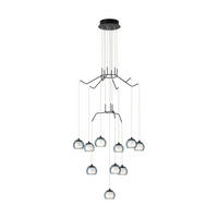 HÄNGELEUCHTE 67/166 cm    - Weiss/Schwarz, Design, Glas/Metall (67/166cm) - Eglo