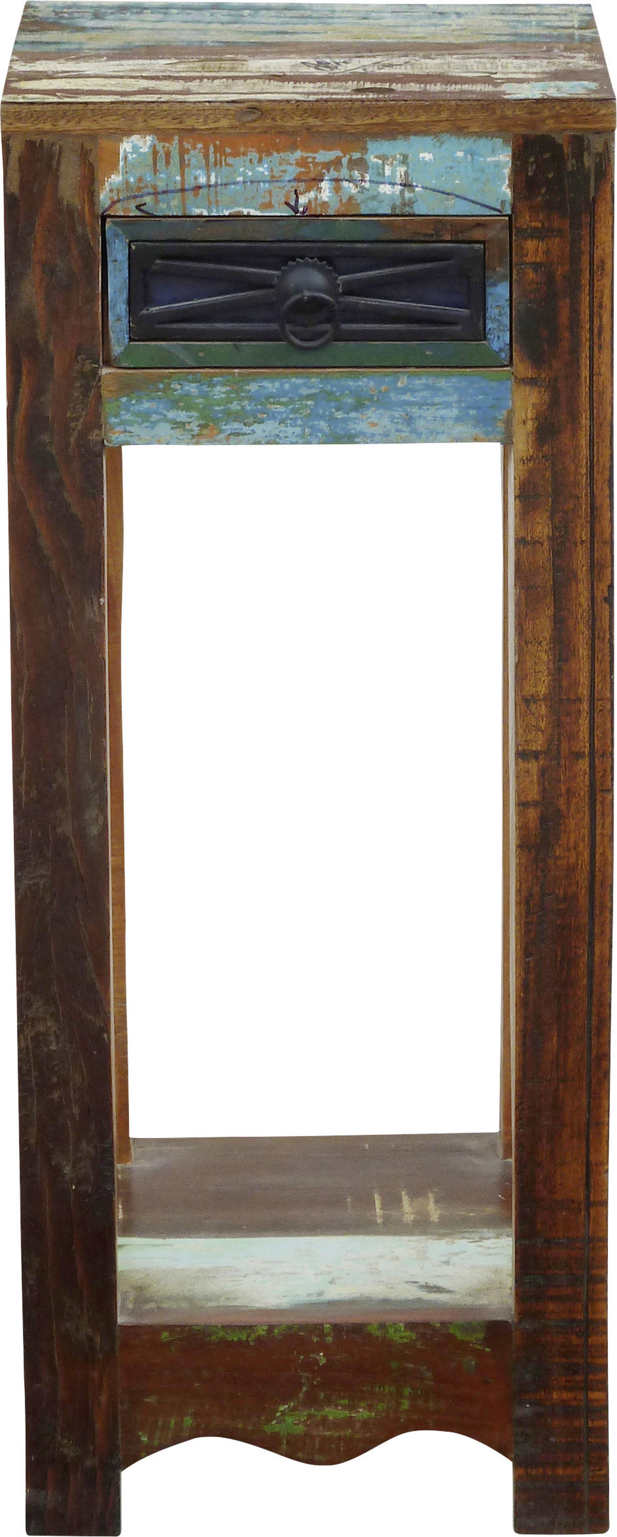 BEISTELLTISCH 30/30/75 cm Altholz Multicolor quadratisch  - Multicolor, LIFESTYLE, Holz (30/30/75cm) - Landscape