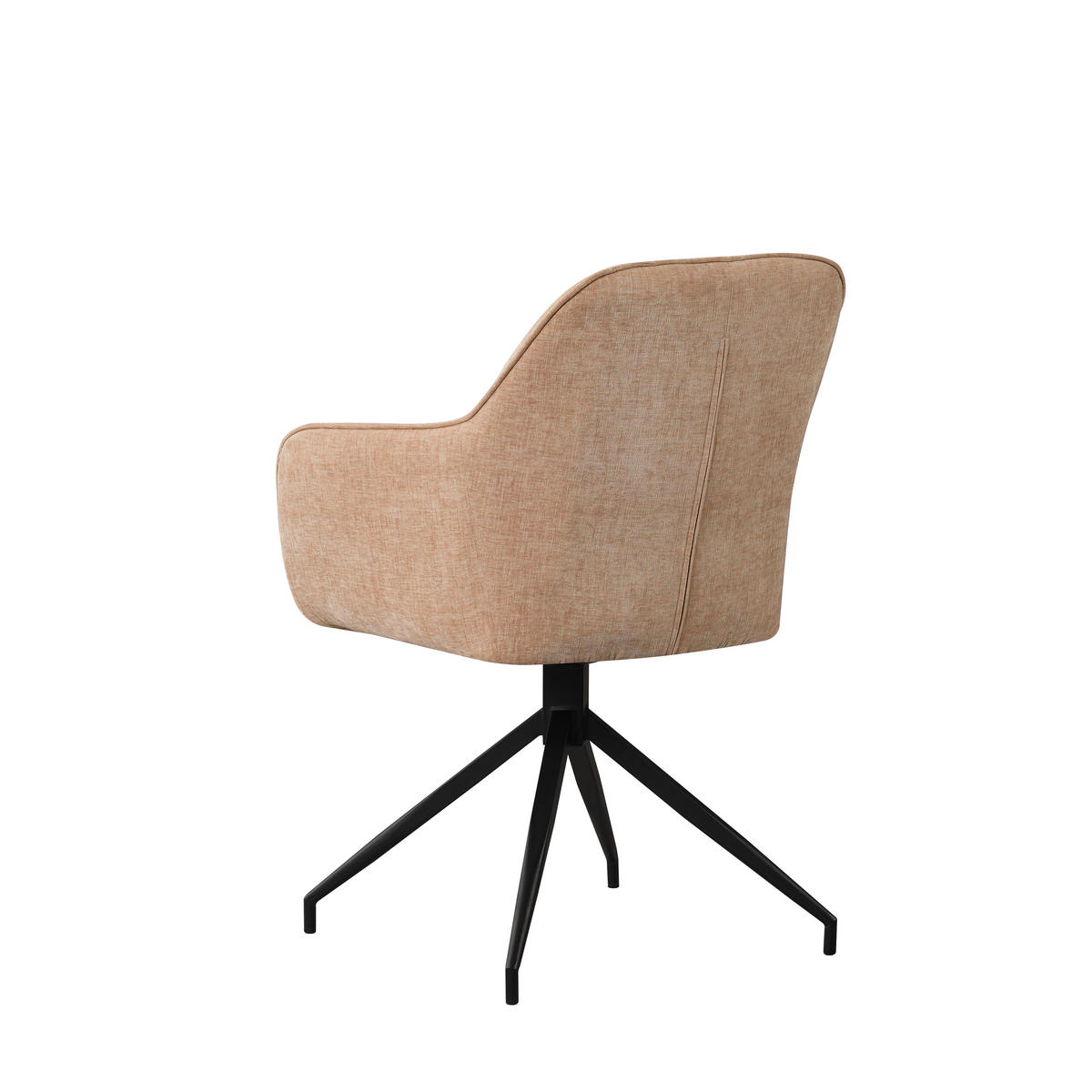 STOLIČKA S PODRÚČKAMI, ženilka, béžová - čierna/béžová, Modern, kov/textil (59/88/60cm) - MID.YOU