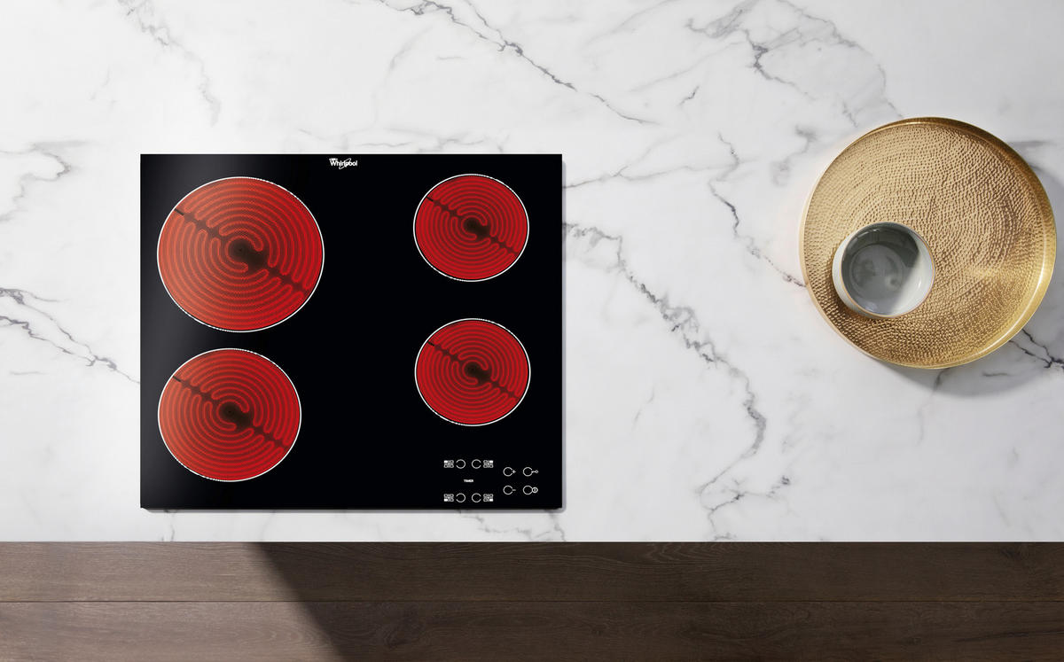 PLOČA AKT 8090/NE - crna, Design, staklo/metal (58/4,6/51cm) - Whirlpool