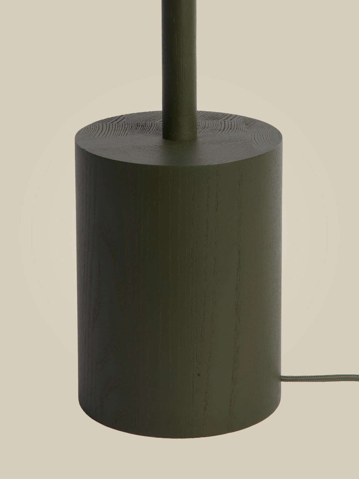 STEHLEUCHTE 40/146 cm    - Dunkelgrün/Weiß, Trend, Holz (40/146cm) - Good & Mojo